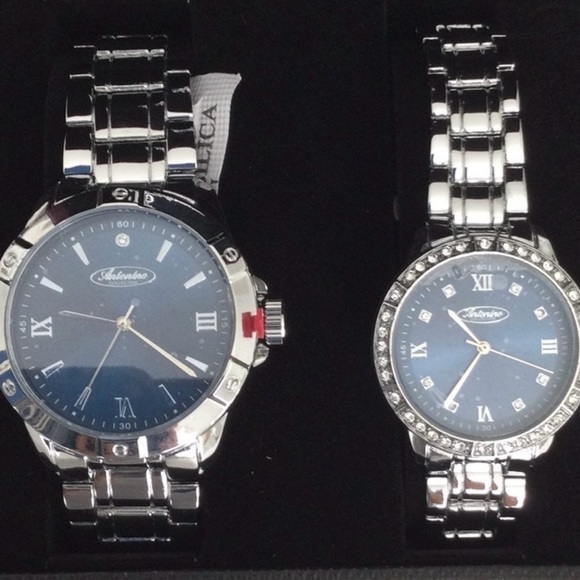 Man’s & Woman’s Watches by Antonino color sliver New in box NWOT - Picture 1 of 8